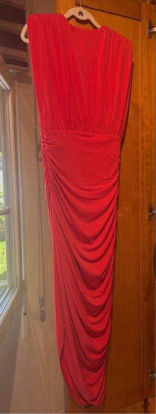 Vestido de fiesta rosa talla M