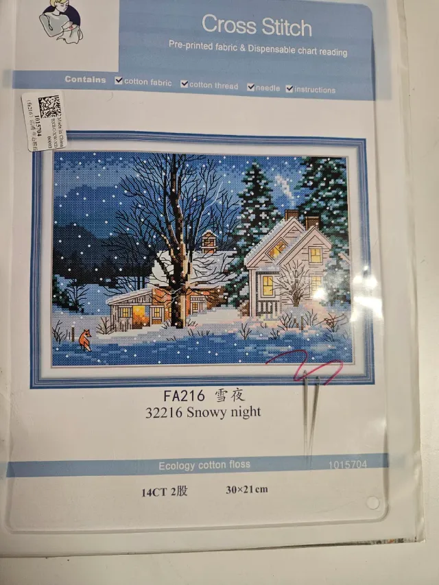 Kit Punto de Cruz Noche Nevada
Impreso