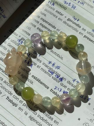 Pulsera Jade Verde, Amatista y Ágata Unicornio