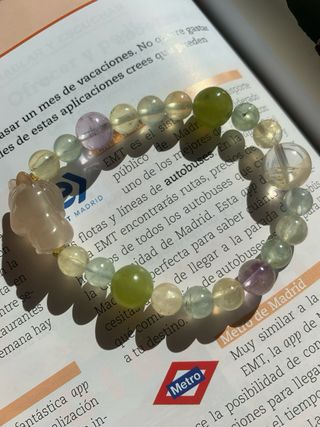 Pulsera Jade Verde, Amatista y Ágata Unicornio