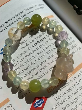 Pulsera Jade Verde, Amatista y Ágata Unicornio