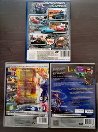 Giochi PS2: Cars, Dragon Ball Z, Rayman Revolution