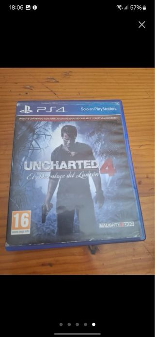 Ps4 Slim Negra + Mando + Auriculares + Uncharted 4