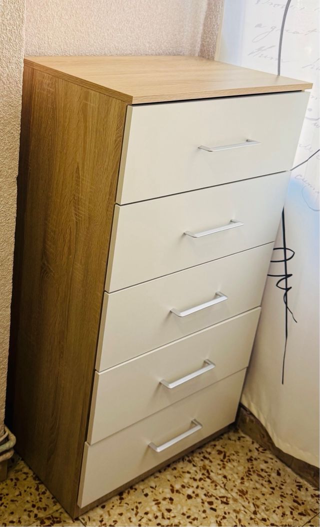 Cómoda LUK Sinfonier Roble Blanco