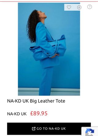 Bolso de piel Na-KD azul