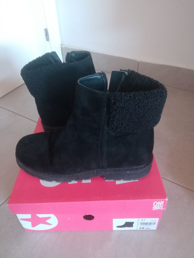 Botas negras calentitas talla 37