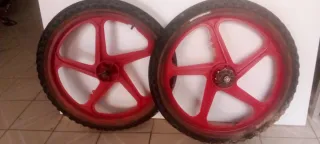 Ruedas BMX 20 Rojas Antiguas