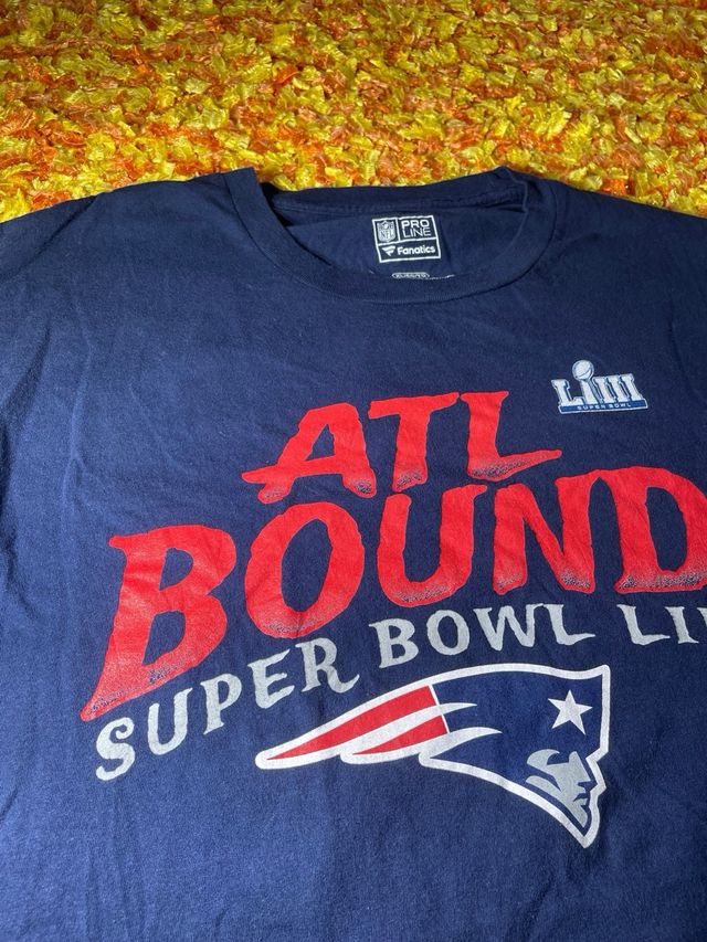 Maglietta Super Bowl, blu , come nuova , estiva 