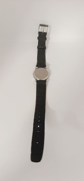 Reloj Omega De Ville Cuarzo Plata y Negro