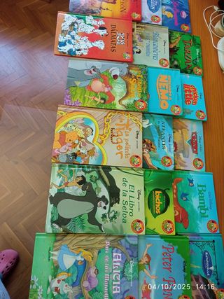 18 libros Disney del club del libro.
