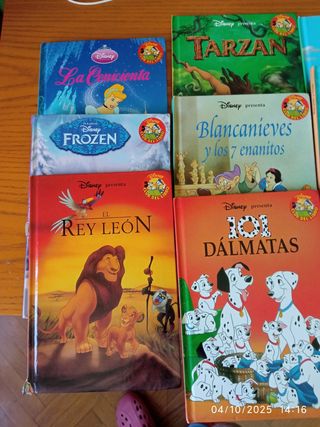 18 libros Disney del club del libro.