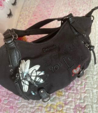 Bolso Desigual Negro Multicolor