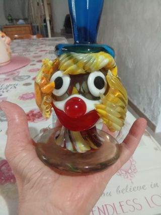 2 Soprammobili Vetro Murano Delfino e un fermacart