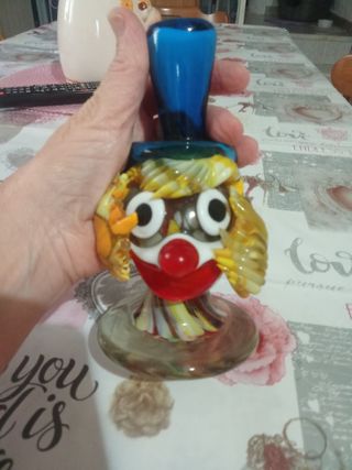 2 Soprammobili Vetro Murano Delfino e un fermacart