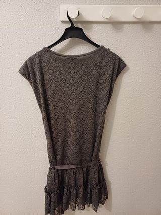 Vestido Mango Suit gris talla S