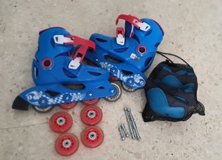 Patines Oxelo Play 3 Talla 30-32 y accesorios