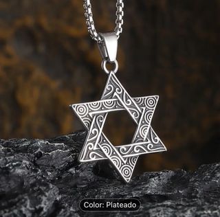 Collar Estrella de David Acero Inoxidable