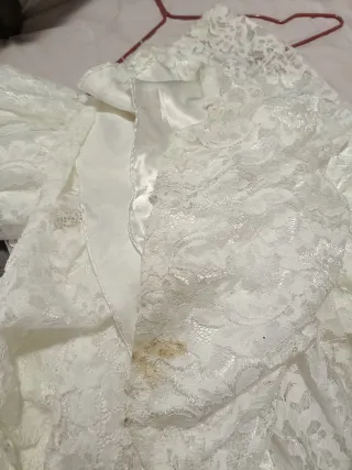 Vestido de Novia Encaje con Broche