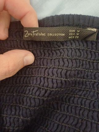 Vestido azul sin tirantes