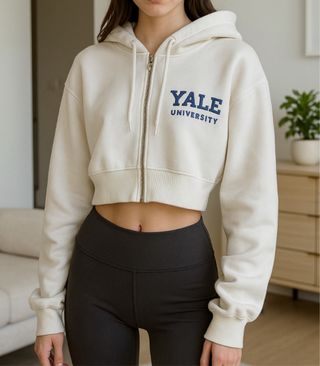 Sudadera Crop Yale