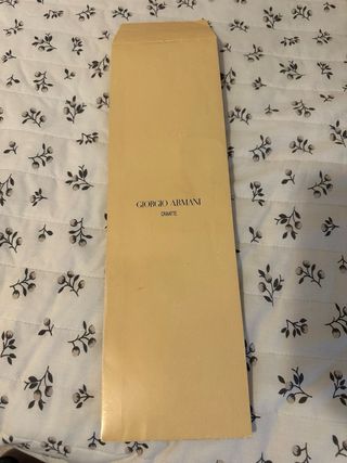 Giorgio Armani corbata azul seda microdibujo nueva