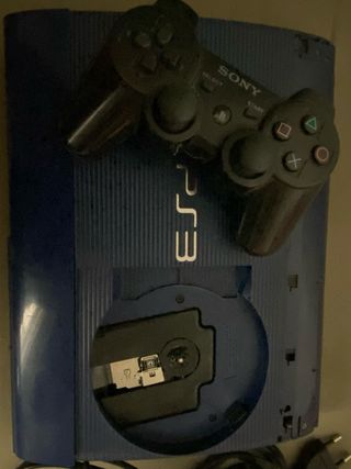Consola PS3 Azul con Mando y Cables