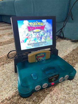 Nintendo 64 Transparente Azul 