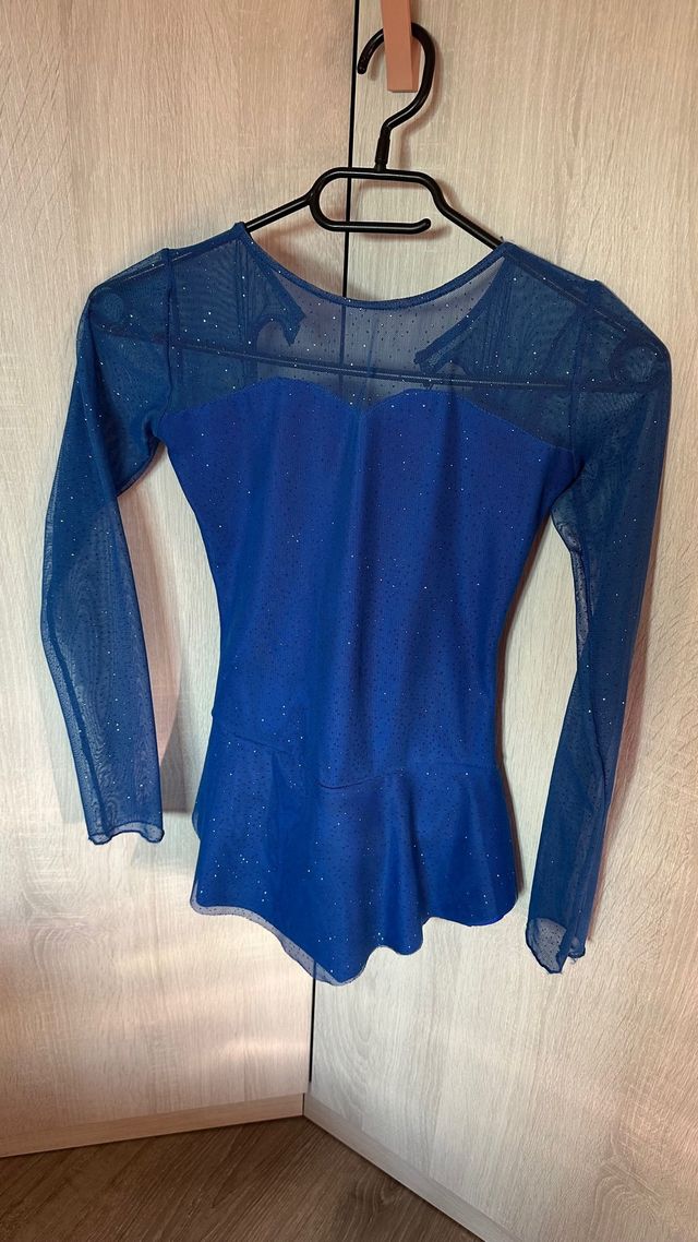 Maillot patinaje artístico azul talla 13