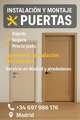 Instalación y montaje de puertas