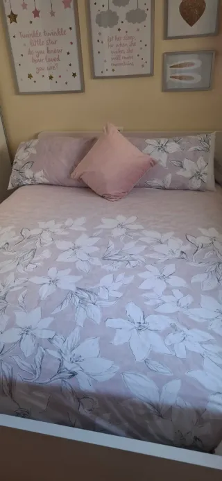 Estructura Cama 135x190 + Colchón Nuevo