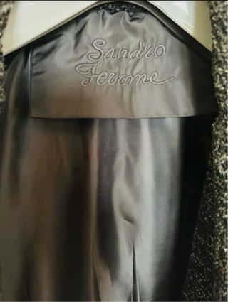 Cappotto donna nero e grigio