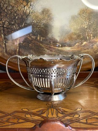 Ciotola in Metallo Argentato Sheffield