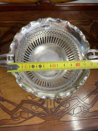 Ciotola in Metallo Argentato Sheffield