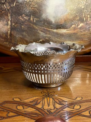 Ciotola in Metallo Argentato Sheffield