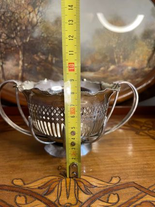 Ciotola in Metallo Argentato Sheffield