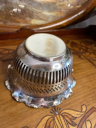 Ciotola in Metallo Argentato Sheffield