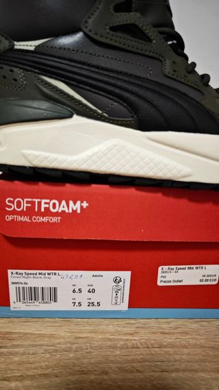 Sneakers Puma Verdi/Nere Taglia 40 Nuove