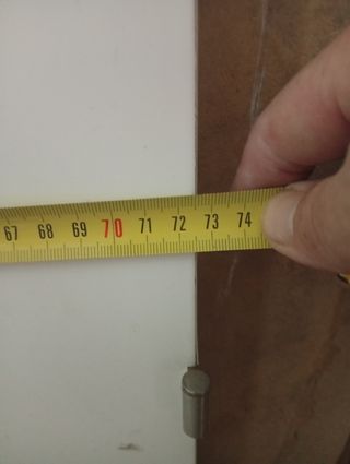 Puerta madera maciza con 4 cristales