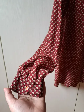 Camicetta vintage fantasia geometrica