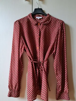 Camicetta vintage fantasia geometrica