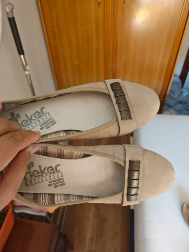 Bailarinas Rieker Beige Mujer
