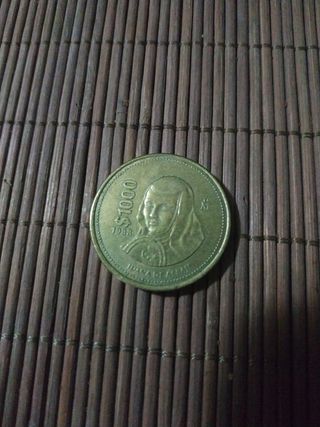 Moneda 1000 Juana de Asbaje 1988