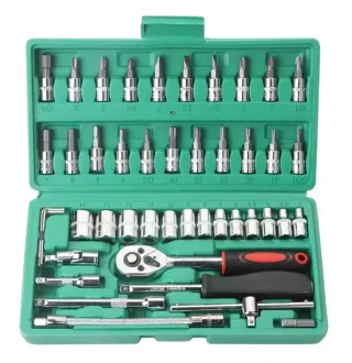 Maletín Caja Herramientas 46 Piezas Verde