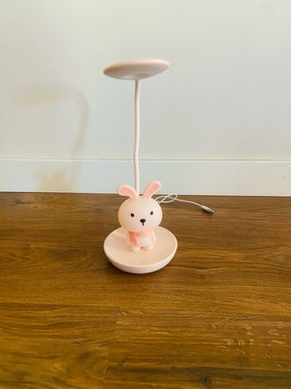 Flexo Escritorio Infantil Conejo Rosa