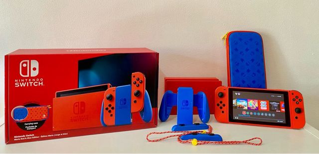 Nintendo Switch Edición Especial Mario Rojo/Azul