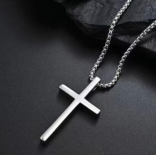 Collar Cruz Acero Inoxidable