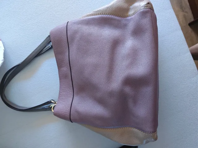 Bolso Coach Beige y Morado