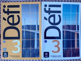 Libros de francés nivel B1 "defi 3" + CD