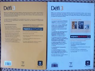 Libros de francés nivel B1 "defi 3" + CD