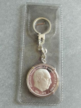 Llavero Moneda Franco 1 Onza Plata